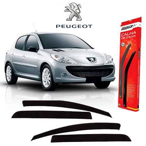 Calha de Chuva Defletor Peugeot 206 00 2001 Á 2008 4 Portas