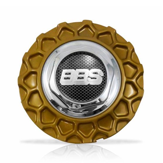 Calota Centro Roda Brw Bbs 900 Dourada Cromada Emblema Fibra C