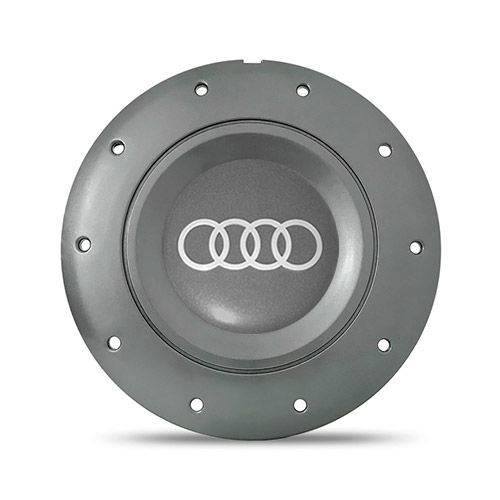 Calota Centro Roda Ferro Vw Amarok Aro 14 15 5 Furos Grafite Emblema Audi