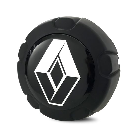 Calota Centro Roda VW Saveiro G5 Tropper Preta Fosca Emblema Renault Preto