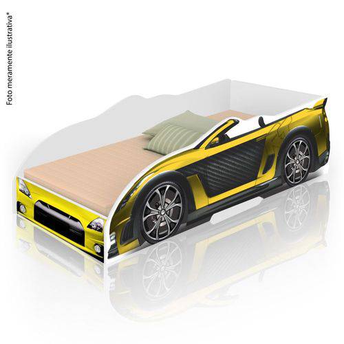Cama Infantil Carro Sport - Amarelo
