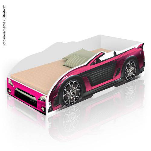 Cama Infantil Carro Sport - Rosa