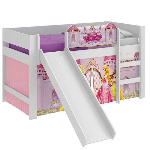 Cama Infantil com Escorregador Princesas Disney Play - Pura Magia