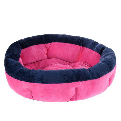 Cama Pet para Cachorros e Gatos Soft Redonda Rosa Pink 50cm - Meu Pet