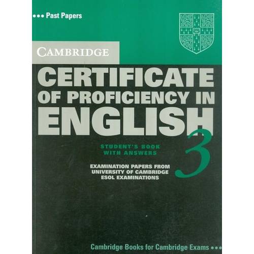 Camb. Certificate Of Proficiency In Eng. Sb 3 With Answers
