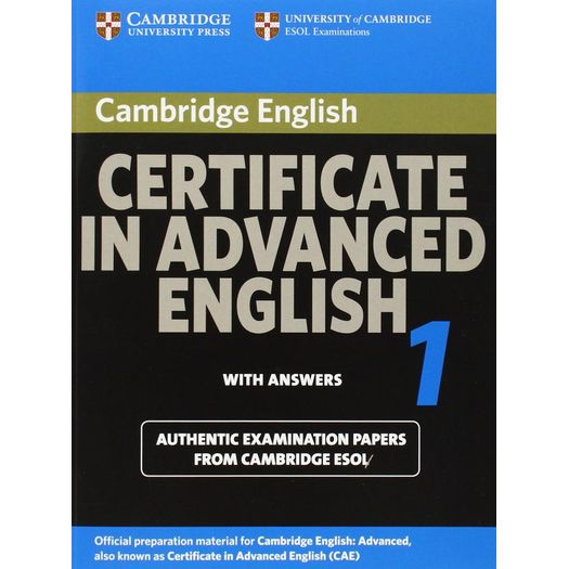 Cambridge Certificate In Advanced English 1 Sb