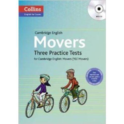 Cambridge English Movers - Three Practice Tests For Cambridge English Movers - Book With Mp3 Cd - Collins