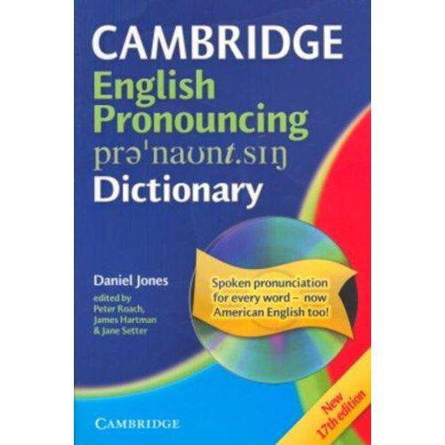 Cambridge English Pronouncing Dictionary - Book With Cd-rom - 17th Edition - Cambridge University Pr