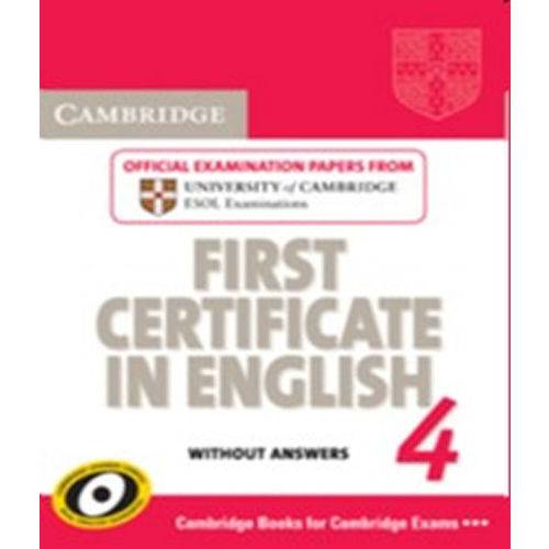 Cambridge First Certificate In English 4 For Updated Exam Sb Without Answers