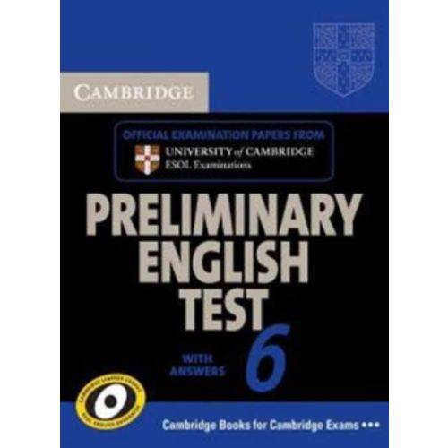Cambridge Pet 6 Sb W/Answers