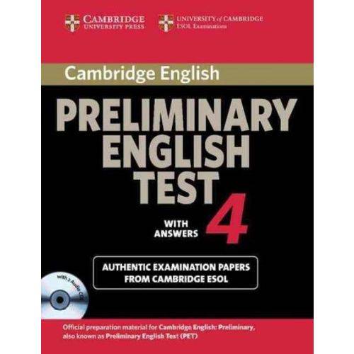 Cambridge Preliminary English Test 4 - Student's Book With Answers + CD