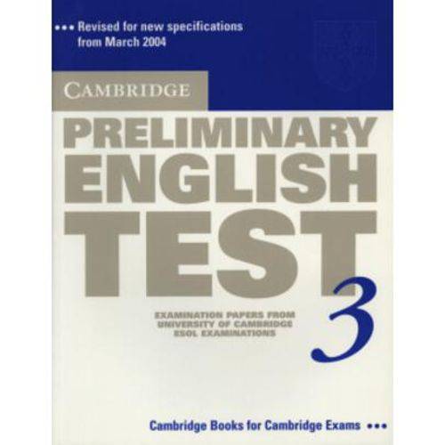 Cambridge Preliminary English Test 3 - Student's Book