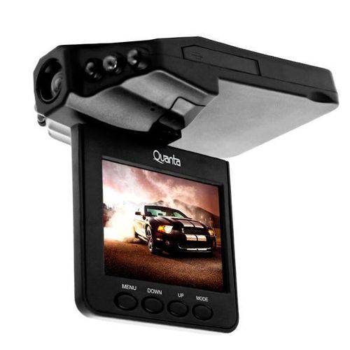 Câmera Automotiva Quanta QTADV-500 Tela 2.4 CMOS VGA com Infravermelho - Preta