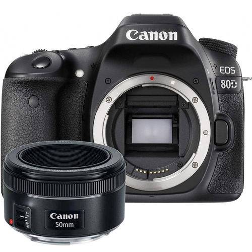 Câmera Canon 80d com Lente Ef 50mm F/1.8