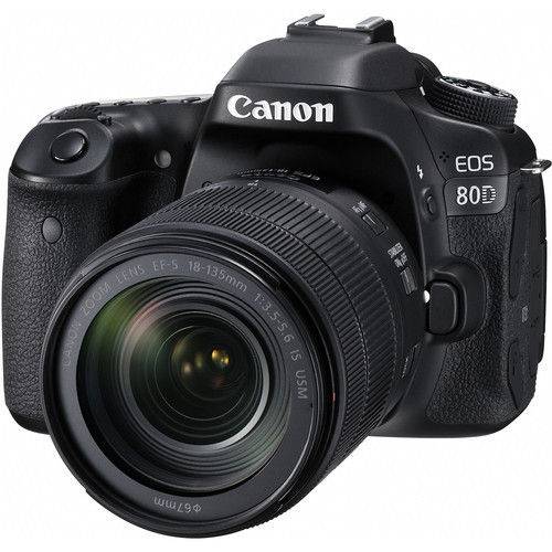 Câmera Canon 80D Kit com a Lente 18-135mm F/3.5-5.6 IS USM