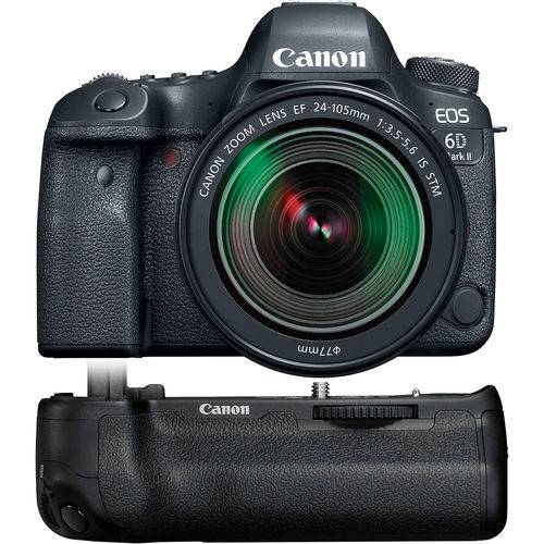 Câmera Canon DSLR Eos 6d Mark Ii com Lente 24-105mm F/3.5-5.6 Stm