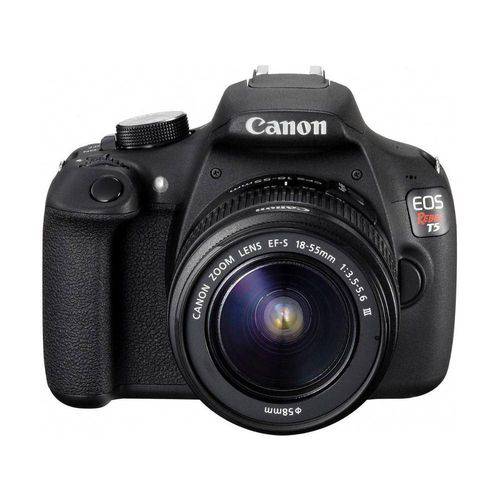 Câmera Canon Dslr Eos Rebel T5 com Lente 18-55mm Iii