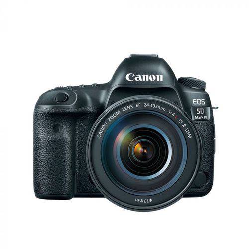 Câmera Canon Eos 5d Mark Iv 24-105 Mm F/4l Is Ii Usm (gb) Preto