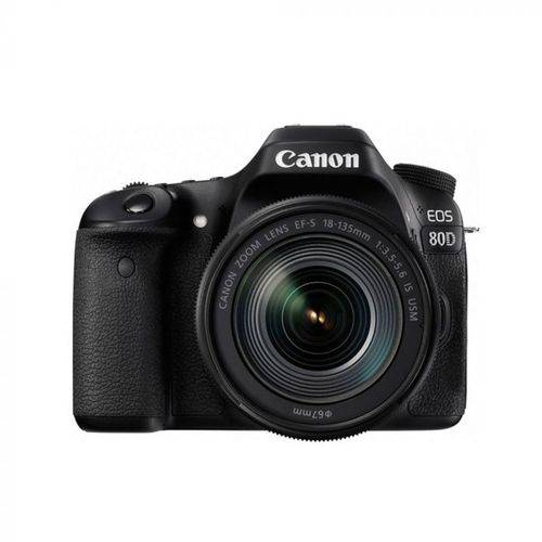 Câmera Canon Eos 80d 18-55mm Is Stm (gb) Preto