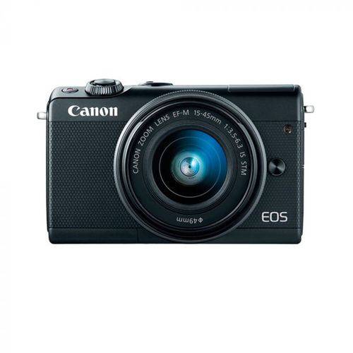 Câmera Canon Eos M100 15-45 Mm F/3.5-6.3 Is Stm Preto