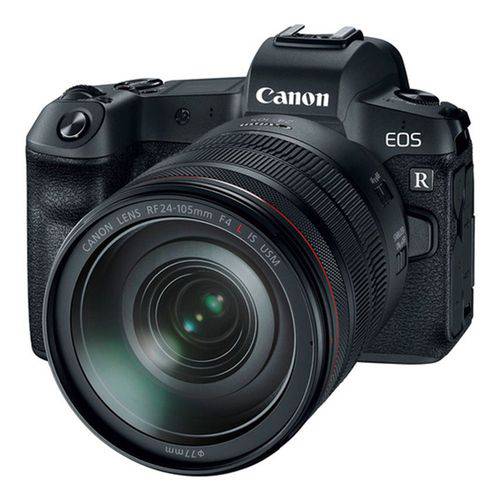 Câmera Canon EOS R RF 24-105mm F/4L IS USM com Adaptador EOS R para Lentes EF/EF-S