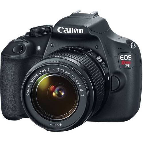 Câmera Canon Eos Rebel T5 com Lente 18-55mm Is Ii