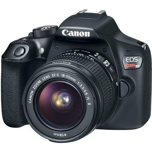 Câmera Canon T6 + Lente 18-55mm, Cartão 32GB, Bolsa, Tripe e Kit Limpeza