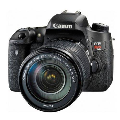 Câmera Canon T6s + Lente 18-135mm Is Stm
