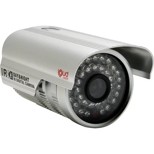 Câmera CCD IR Loud 25m 1/4 Sharp 420 Linhas Lente 3,6mm 36 LEDS LD1857 Sem Suporte