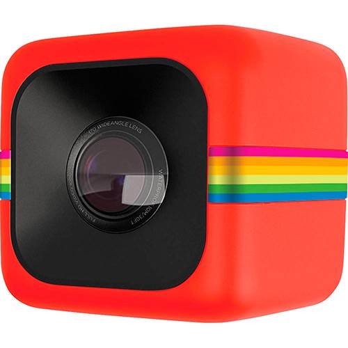 Câmera de Ação Polaroid Cube+ Full Hd Resistente à Água Vermelha
