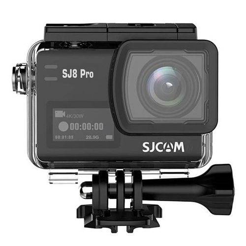 Câmera de Ação Sjcam Sj8 Pro 12mp Ultra HD com 2.33-Wi-Fi + Kit - Preta