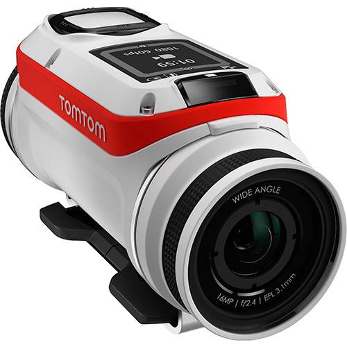 Câmera de Ação TomTom Bandit Premium Pack 4K HD com GPS WiFi Bluetooth - Branca