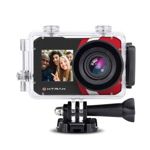 Câmera de Ação Xtrax Selfie Preta - 16mp