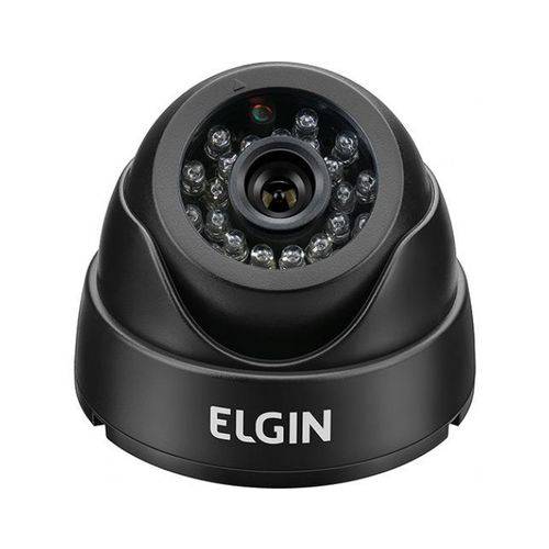 Câmera de Segurança Dome 600TVL Elgin Lente 3.6mm Preta