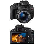 Câmera Digital DSLR Canon EOS Rebel SL1 18MP Lente EF-S 18-55 IS STM