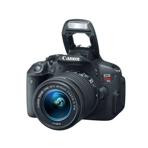 Câmera Digital Slr 18 MP com Estabilizador de Imagem e Lente Ef- S 18-55 Is Stm - Canon
