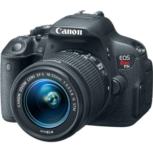 Câmera Digital SLR Canon Rebel T5i - 18MP - Full HD - Lente 18-55mm - LCD 3.0