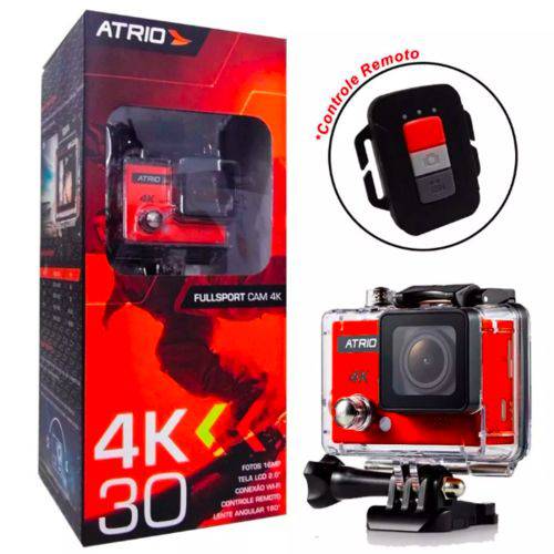Câmera Filmadora Atrio Fullsport Cam 4k 720p 16mp