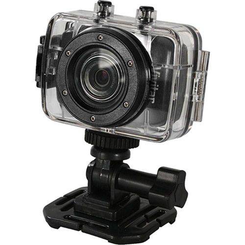 Câmera Filmadora de Ação Hd Vivitar Dvr785hd com Caixa Estanque e Acessórios Preta