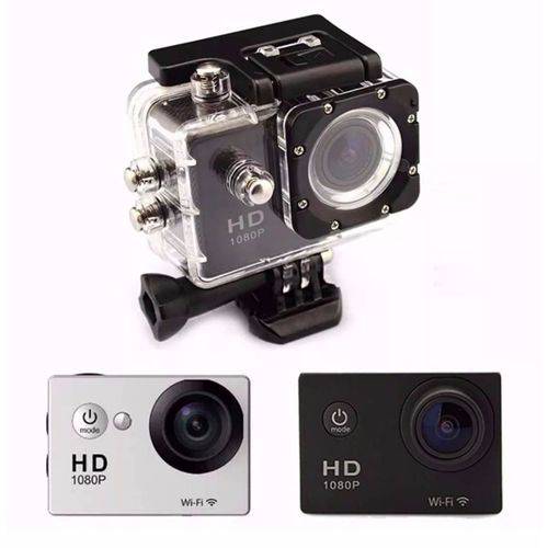Câmera Filmadora Sportcam à Prova D'água Action Full Hd 1080 Wi-fi