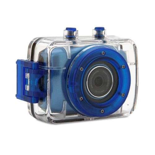 Câmera Filmadora Vivitar de Ação Hd Action Dvr785hd com Caixa Estanque e Acessórios Azul