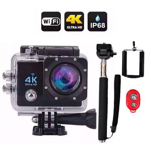 Camera Go Action Cam Pro Sport Ultra 4k com Bastão de Selfie