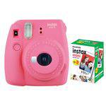 Câmera Instantânea Fujifilm Instax Mini 9 Rosa Flamingo + Pack 30 Fotos