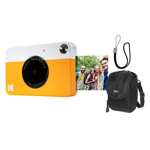 Câmera Instantânea Kodak Printomatic Amarela + Acessórios
