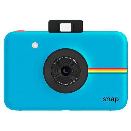 Câmera Instantânea Polaroid Snap Polsp01bl 10mp Imagem de 2x3 - Azul