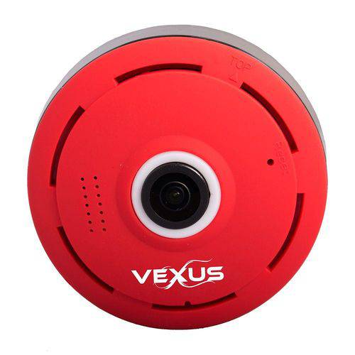 Câmera Ip 360 Grau Vermelha Vexus VX-3601