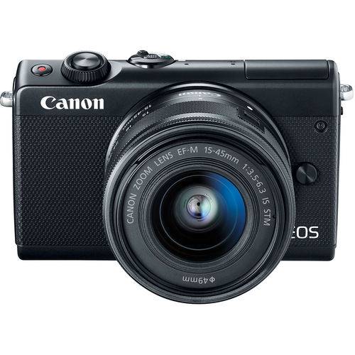 Câmera Profissional Canon EOS M100 com Lente 15-45mm