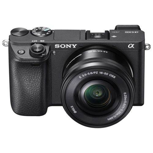 Câmera Sony Alpha 6300 com Lente 16-50mm 4k A6300