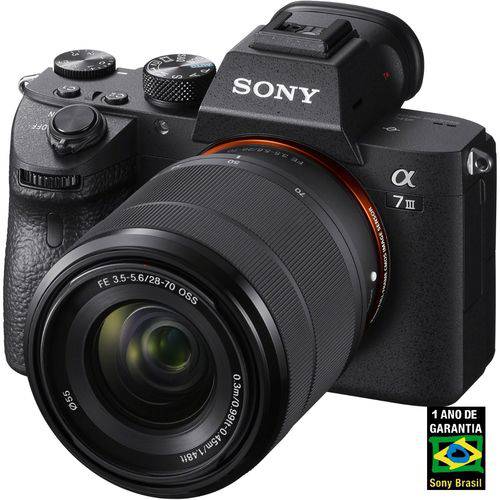 Câmera Sony Alpha A7 III Mirrorless com Lente 28-70mm
