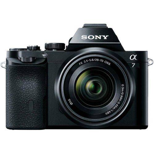 Câmera Sony Alpha A7k Mirrorless com Lente 28-70mm